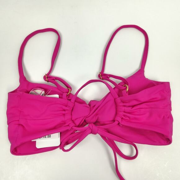 L*Space Ringo Bikini Top in Bougainvillea Pink Size Small NWT Adjustable - Picture 4 of 6